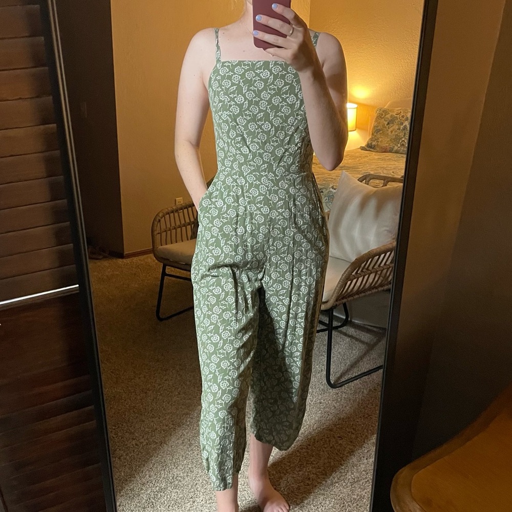 Floral Cotton Jumpsuit